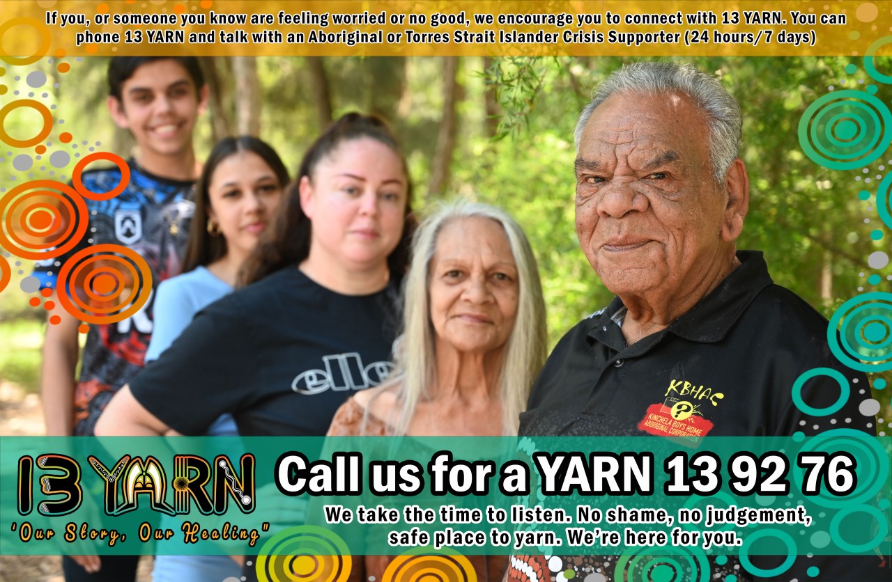 13YARN promotional poster with text reading 'Call us for a yarn'